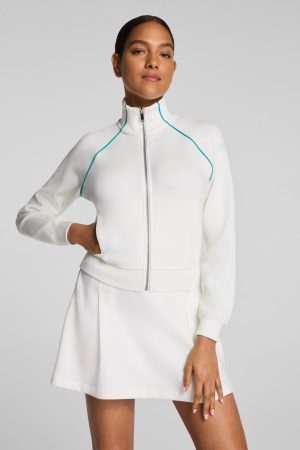 SPANX AirEssentials? Contrast Piping Track Jacket | Powder
