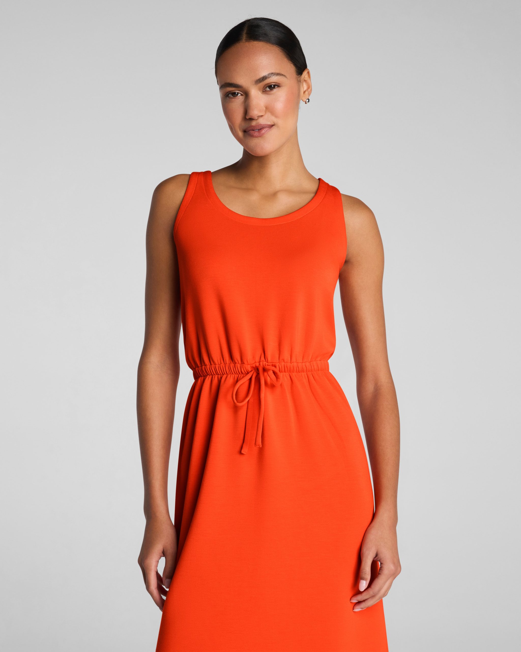 SPANX AirEssentials? Drawstring Maxi Tank Dress | Sunset Coral - Image 3