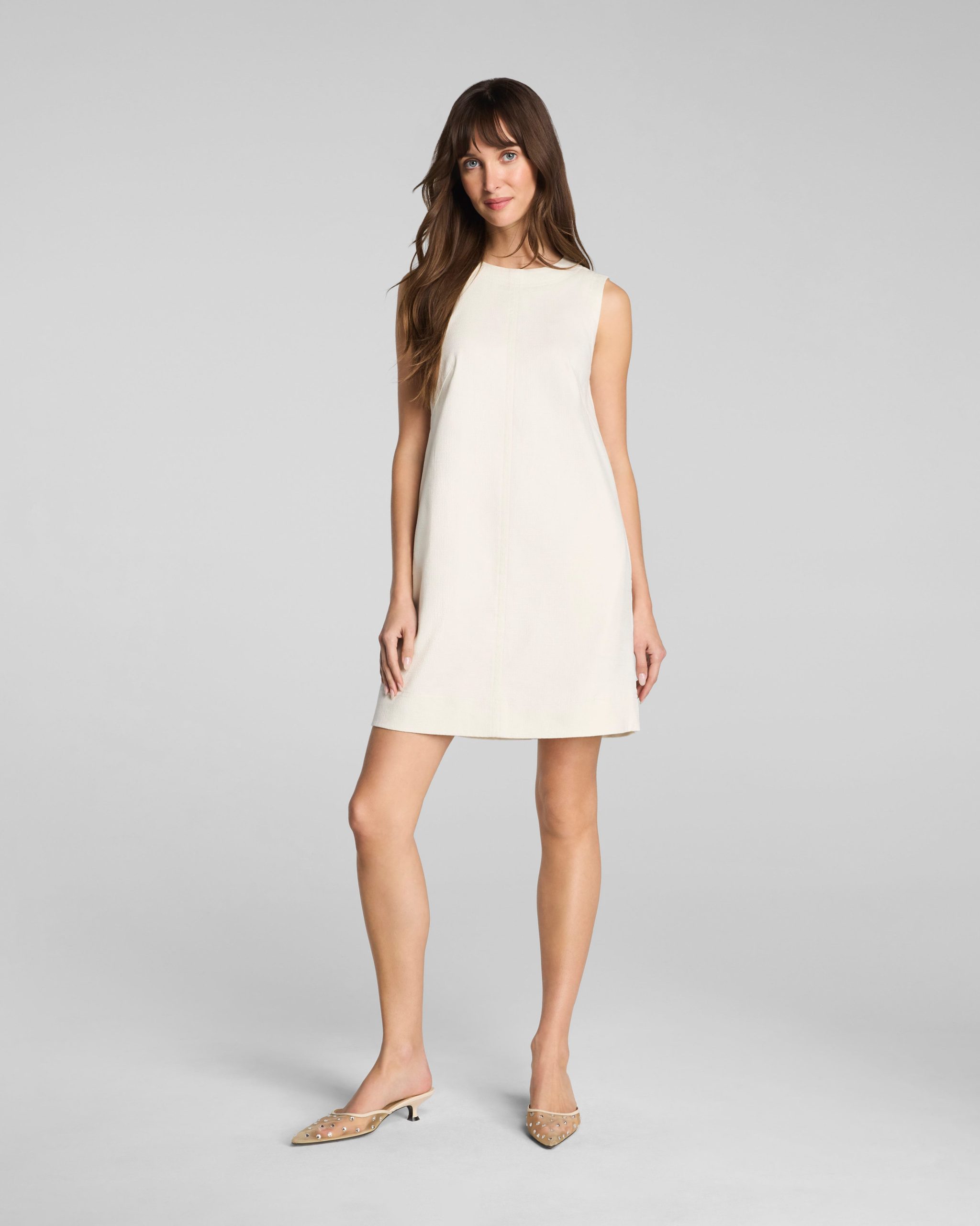 SPANX? EasyBreezy Cotton Linen Mini Dress | Ivory