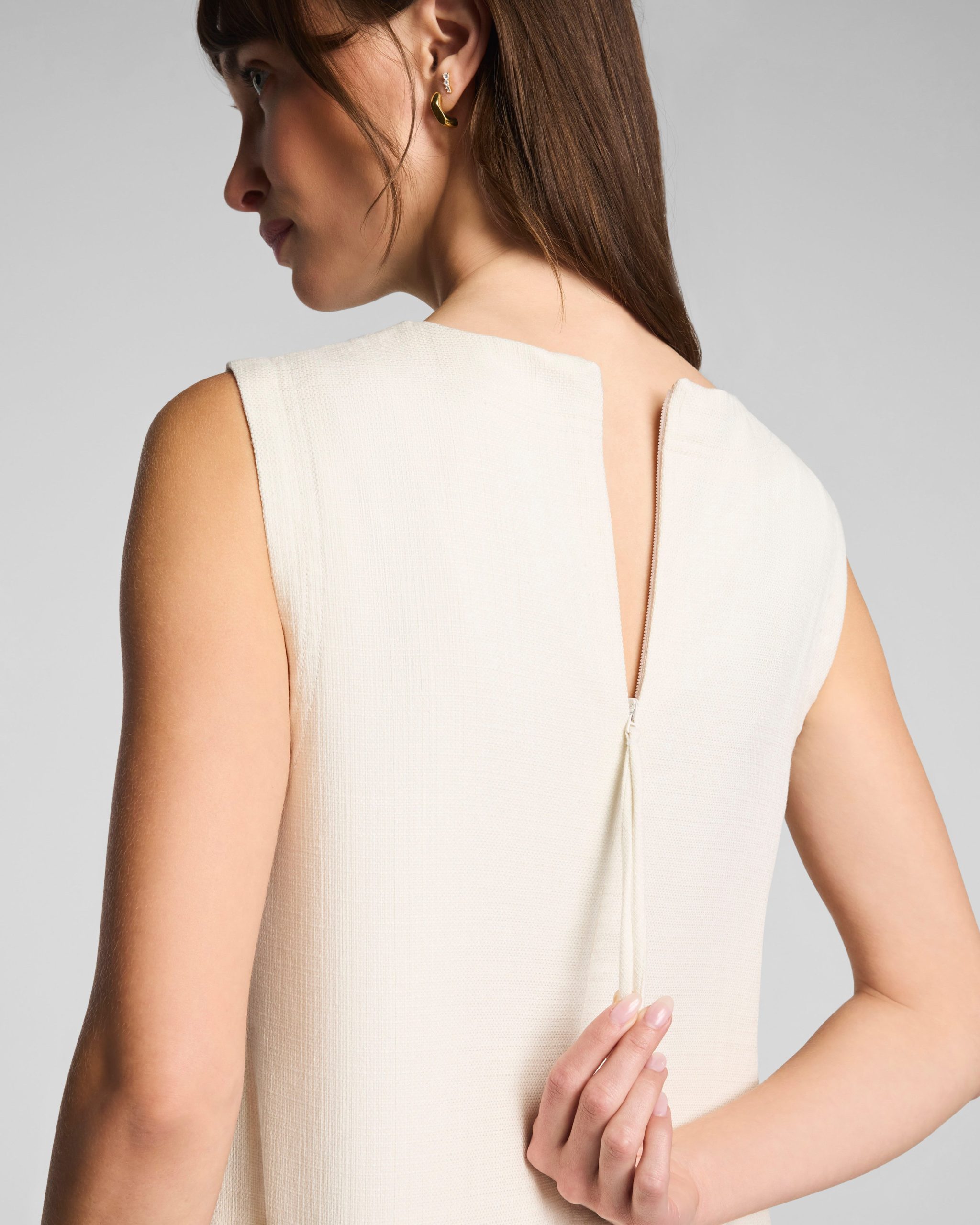 SPANX? EasyBreezy Cotton Linen Mini Dress | Ivory - Image 4