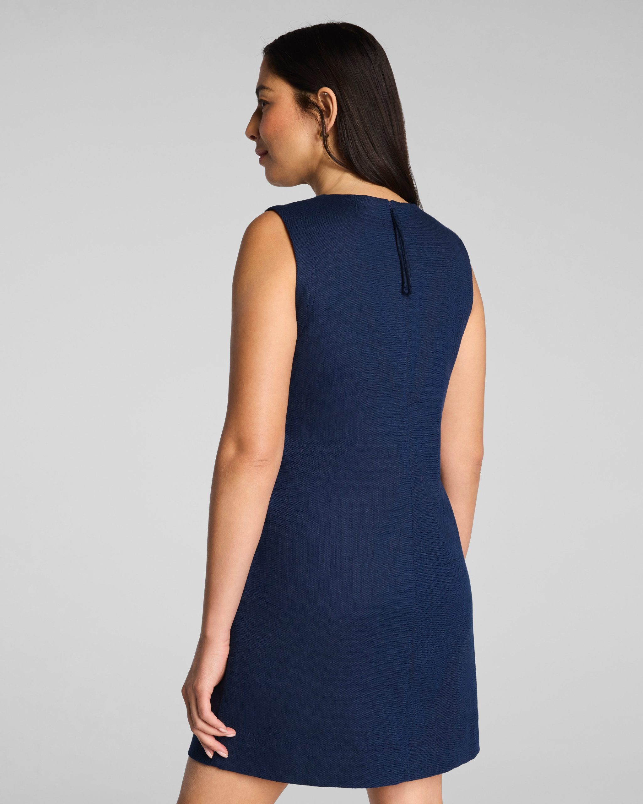 SPANX? EasyBreezy Cotton Linen Mini Dress | Timeless Navy - Image 3