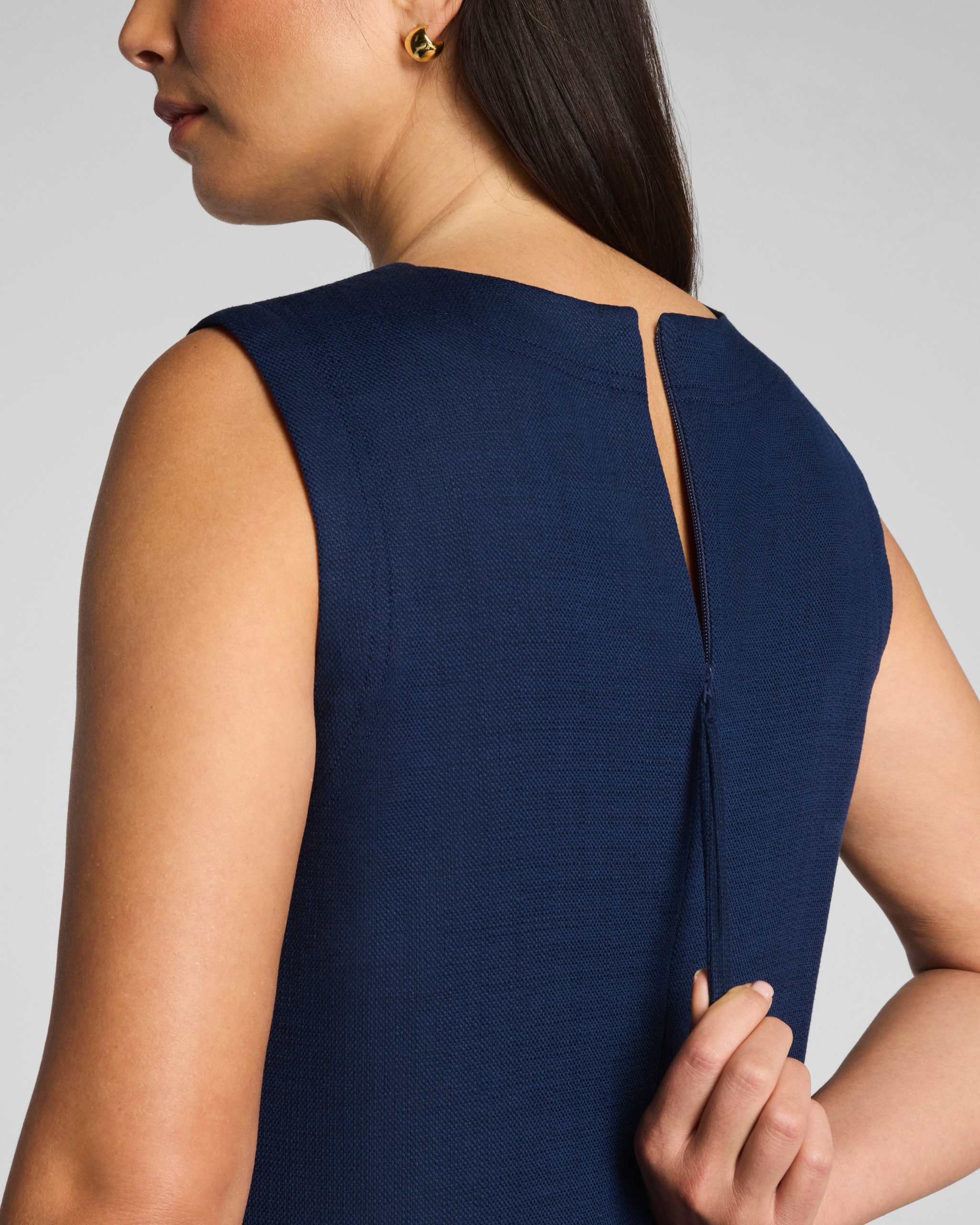 SPANX? EasyBreezy Cotton Linen Mini Dress | Timeless Navy - Image 4