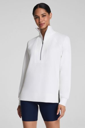 SPANX AirEssentials? Half Zip Tunic | Powder