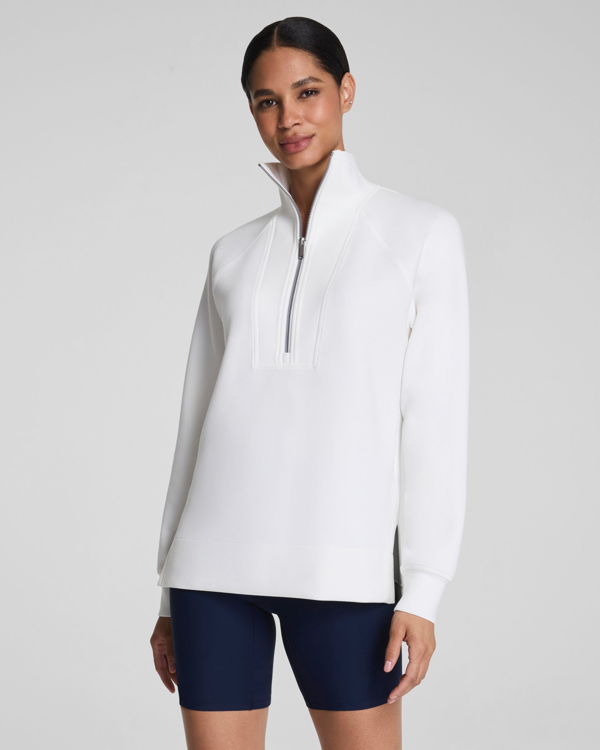 SPANX AirEssentials? Half Zip Tunic | Powder
