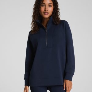 SPANX AirEssentials? Half Zip Tunic | Timeless Navy