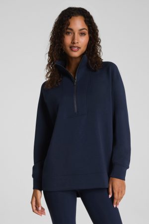 SPANX AirEssentials? Half Zip Tunic | Timeless Navy
