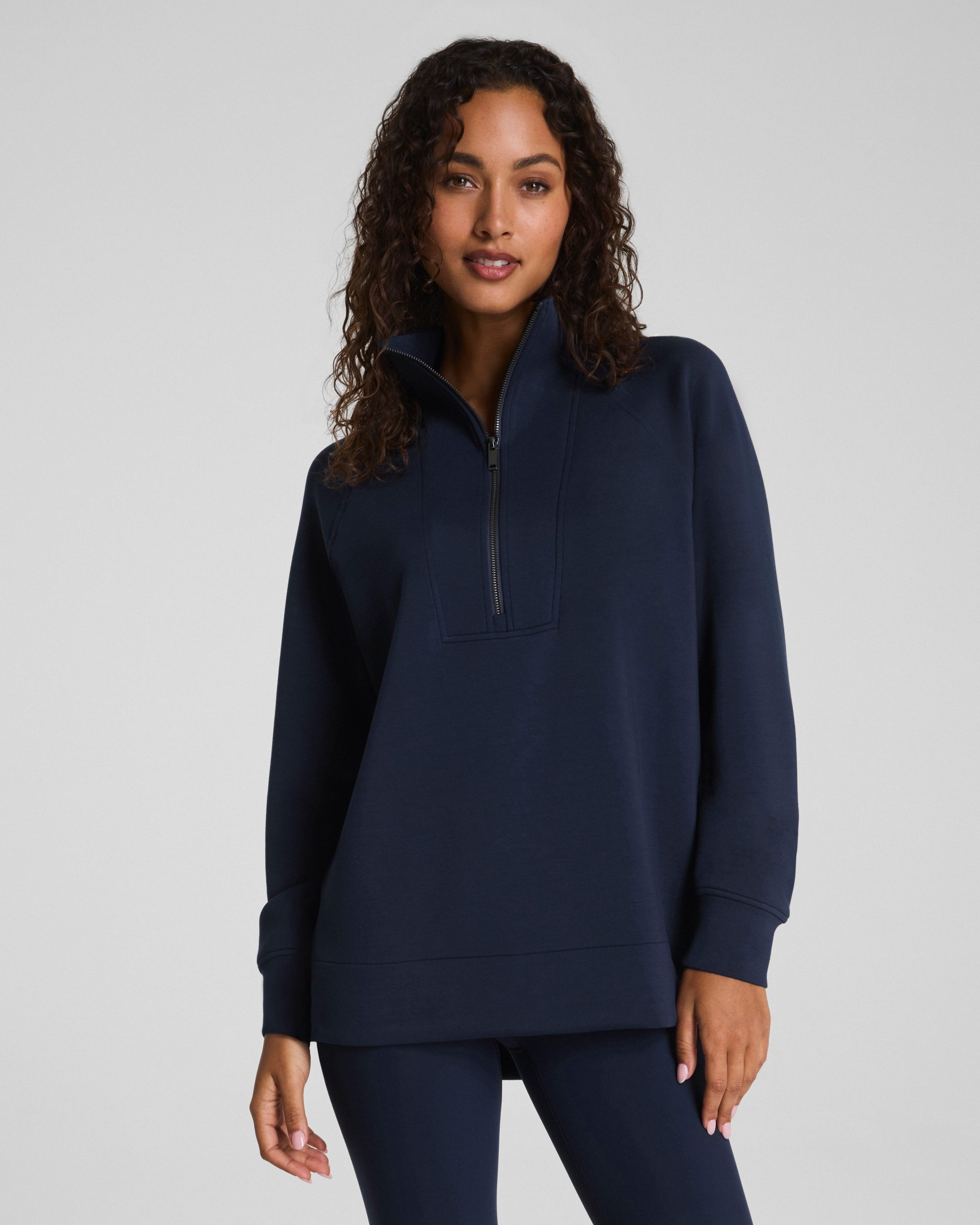 SPANX AirEssentials? Half Zip Tunic | Timeless Navy