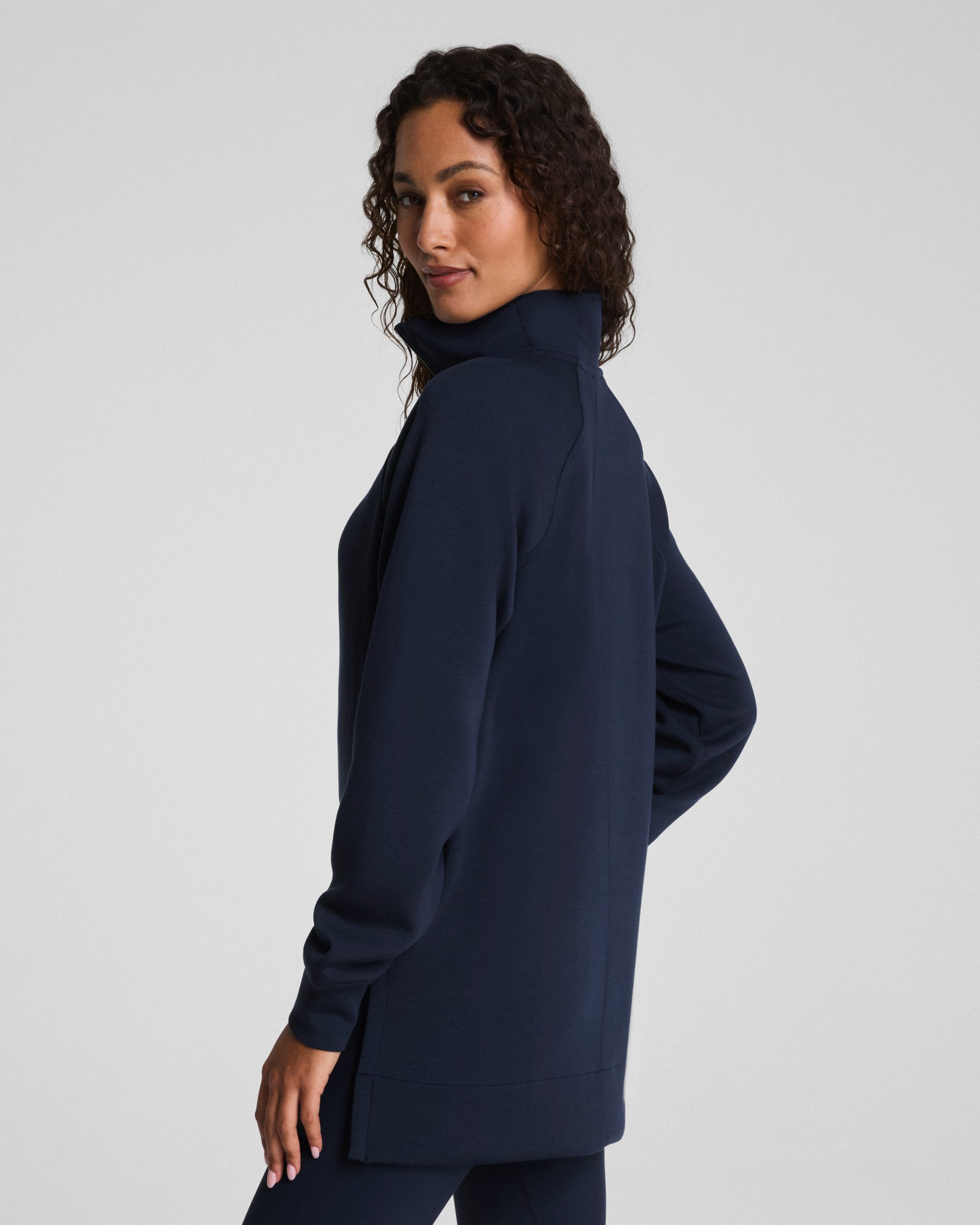 SPANX AirEssentials? Half Zip Tunic | Timeless Navy - Image 2