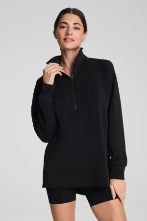 SPANX AirEssentials? Half Zip Tunic | Very Black