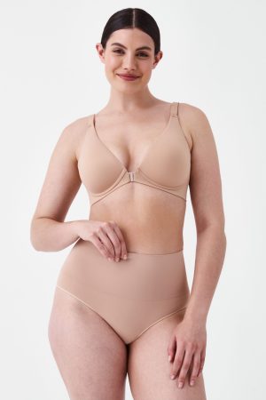 SPANXsmooth? Bra-llelujah!? Adjustable Plunge Wireless Lift Bra | Toasted Oatmeal