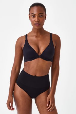 SPANXsmooth? Bra-llelujah!? Adjustable Plunge Wireless Lift Bra | Very Black