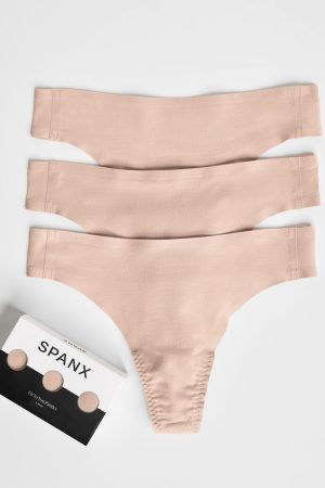 SPANXsmooth? Fit-To-You Thong 3-Pack Box | Naked 2.0
