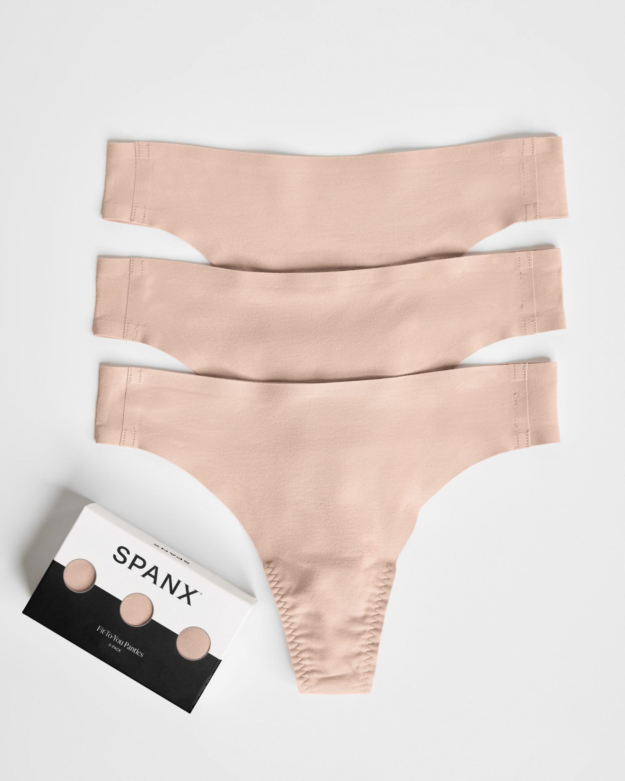 SPANXsmooth? Fit-To-You Thong 3-Pack Box - Image 3