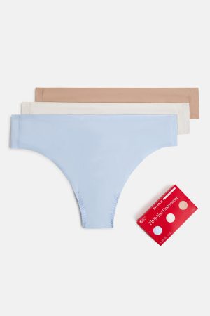 SPANXsmooth? Fit-To-You Thong 3-Pack Box | Summit/Powder/Frappe