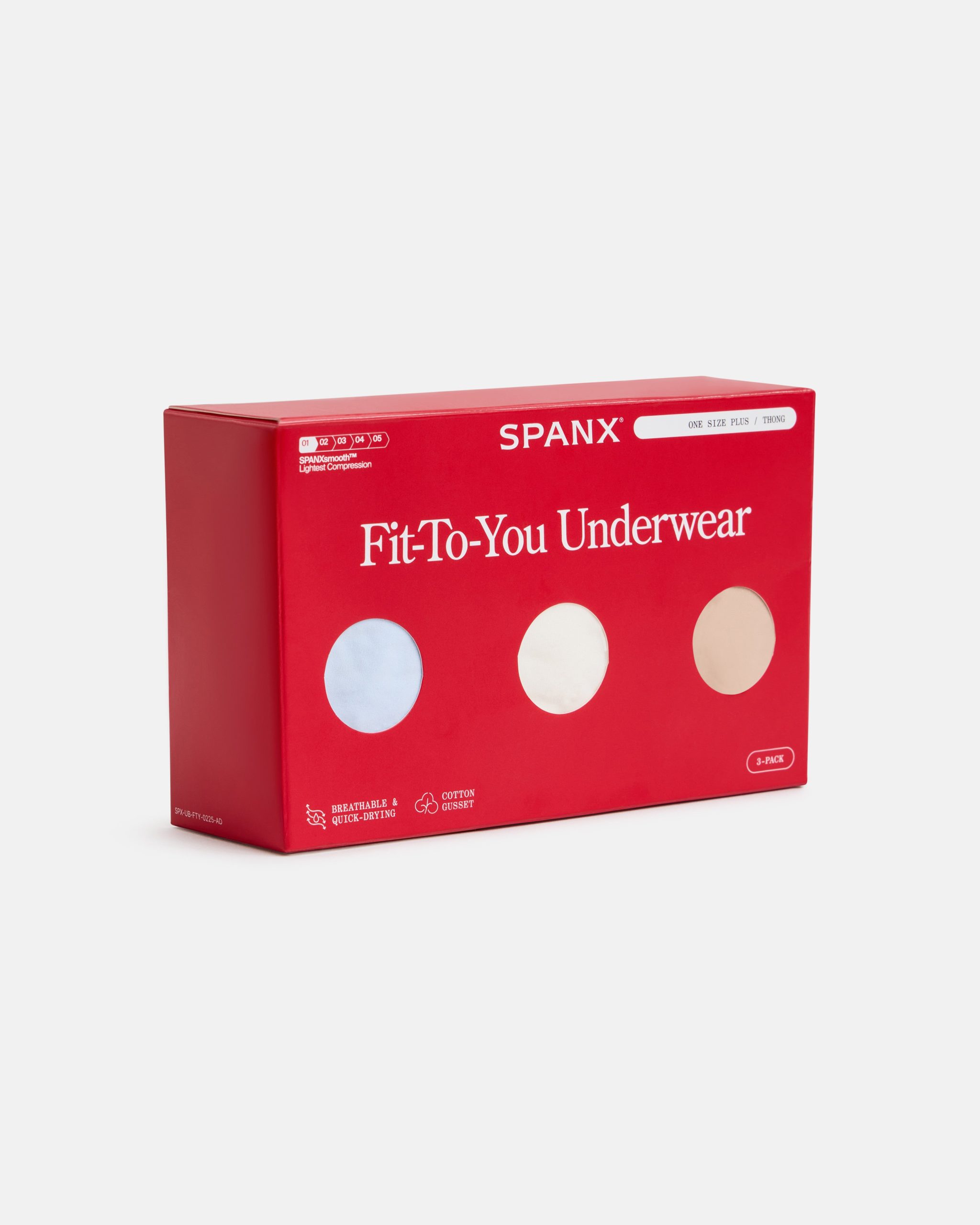 SPANXsmooth? Fit-To-You Thong 3-Pack Box | Summit/Powder/Frappe - Image 2