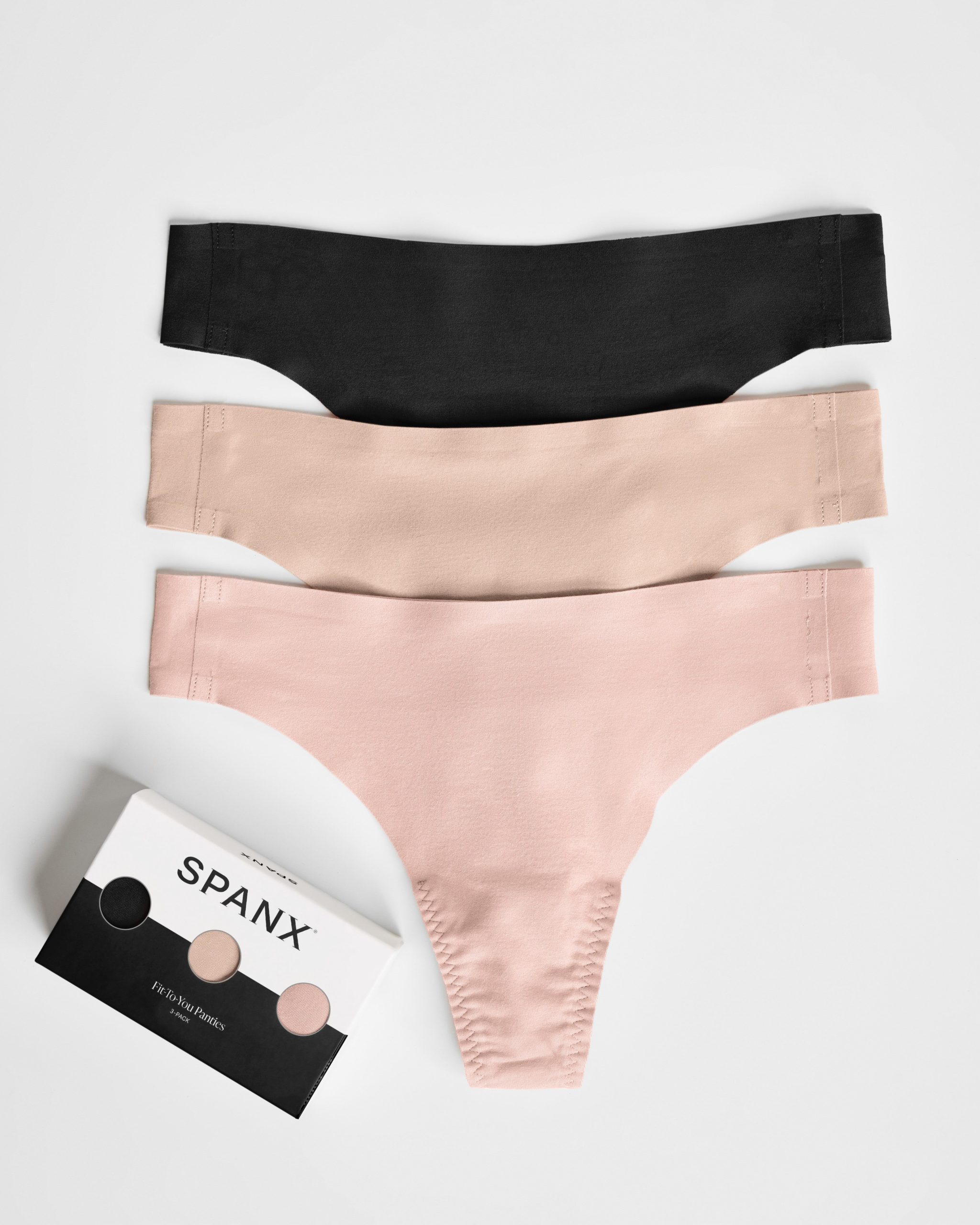 SPANXsmooth? Fit-To-You Thong 3-Pack Box - Image 5