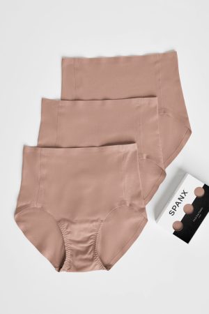 SPANXsmooth? Fit-To-You Brief 3-Pack Box | Cafe Au Lait