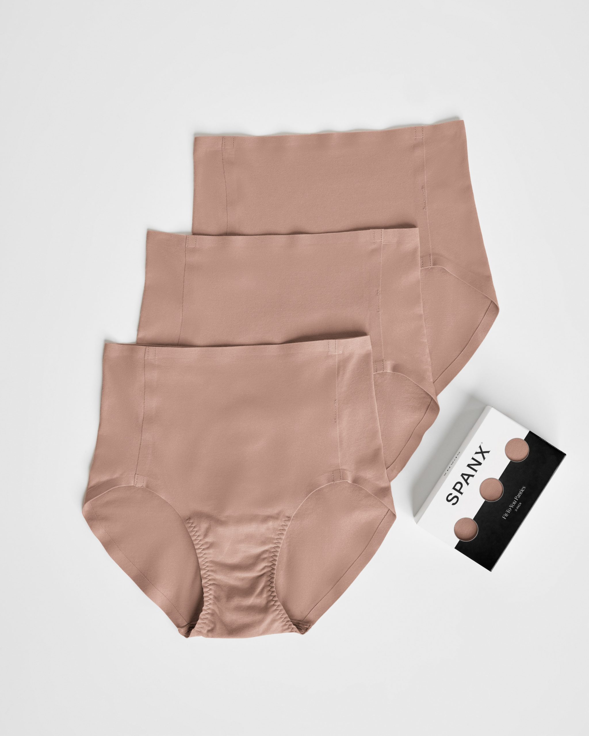SPANXsmooth? Fit-To-You Brief 3-Pack Box | Cafe Au Lait