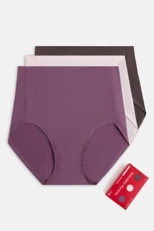 SPANXsmooth? Fit-To-You Brief 3-Pack Box | Prune/Rosebud/Dark Cacao