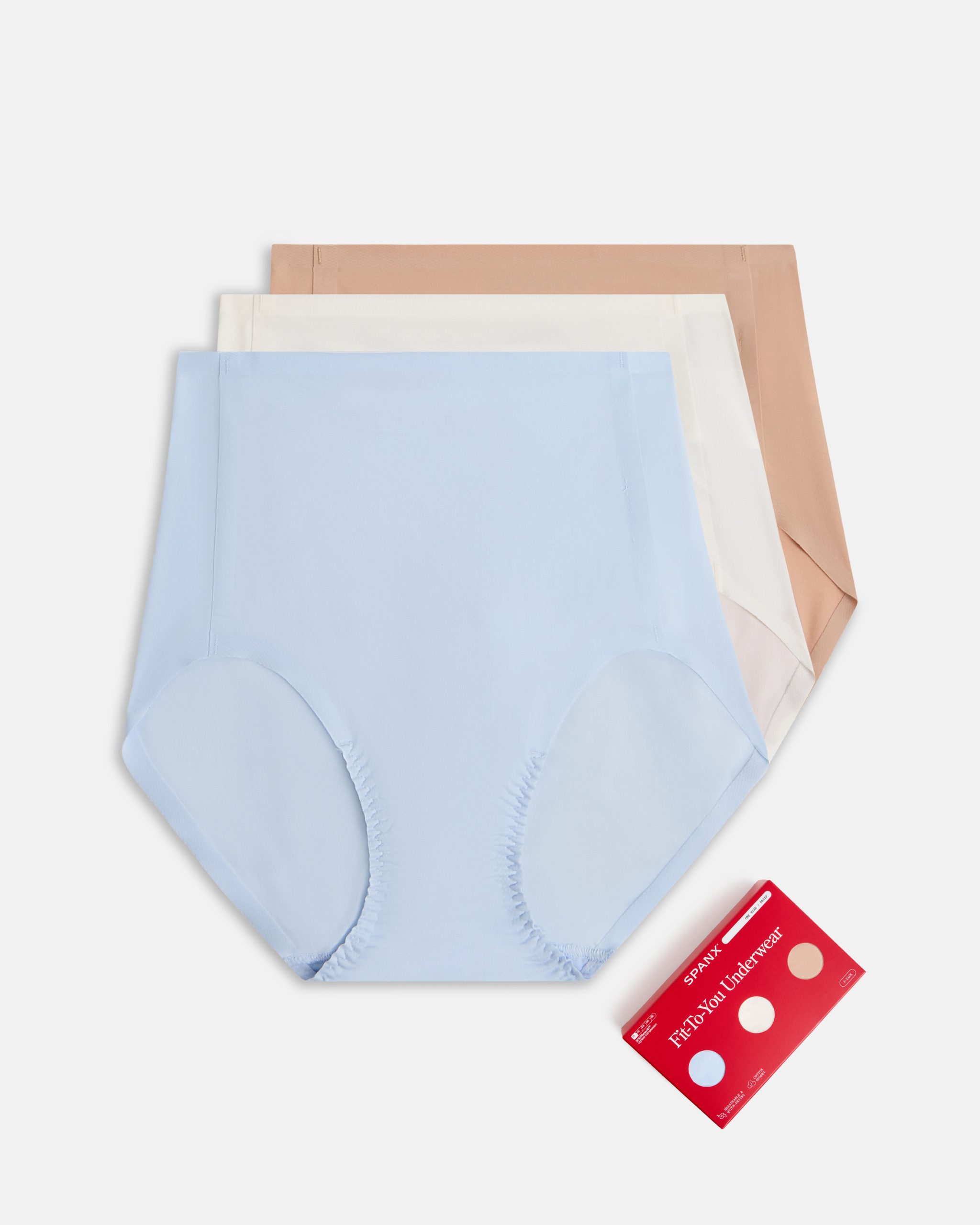 SPANXsmooth? Fit-To-You Brief 3-Pack Box | Summit/Powder/Frappe