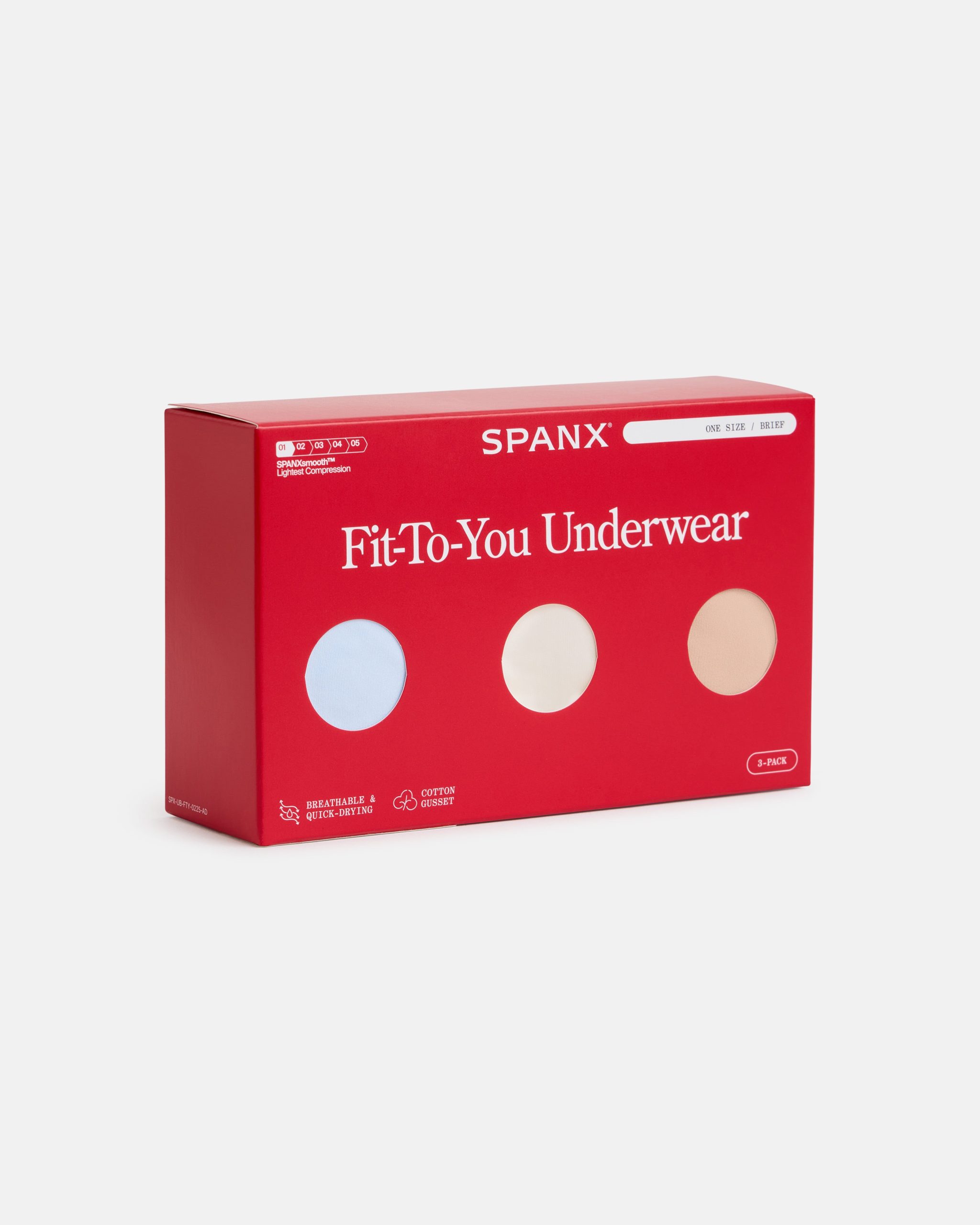 SPANXsmooth? Fit-To-You Brief 3-Pack Box | Summit/Powder/Frappe - Image 2