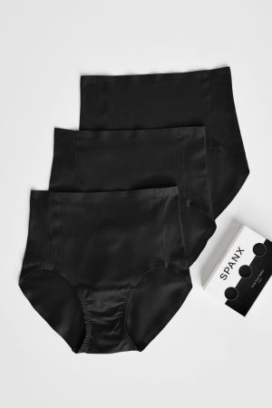 SPANXsmooth? Fit-To-You Brief 3-Pack Box | Very Black