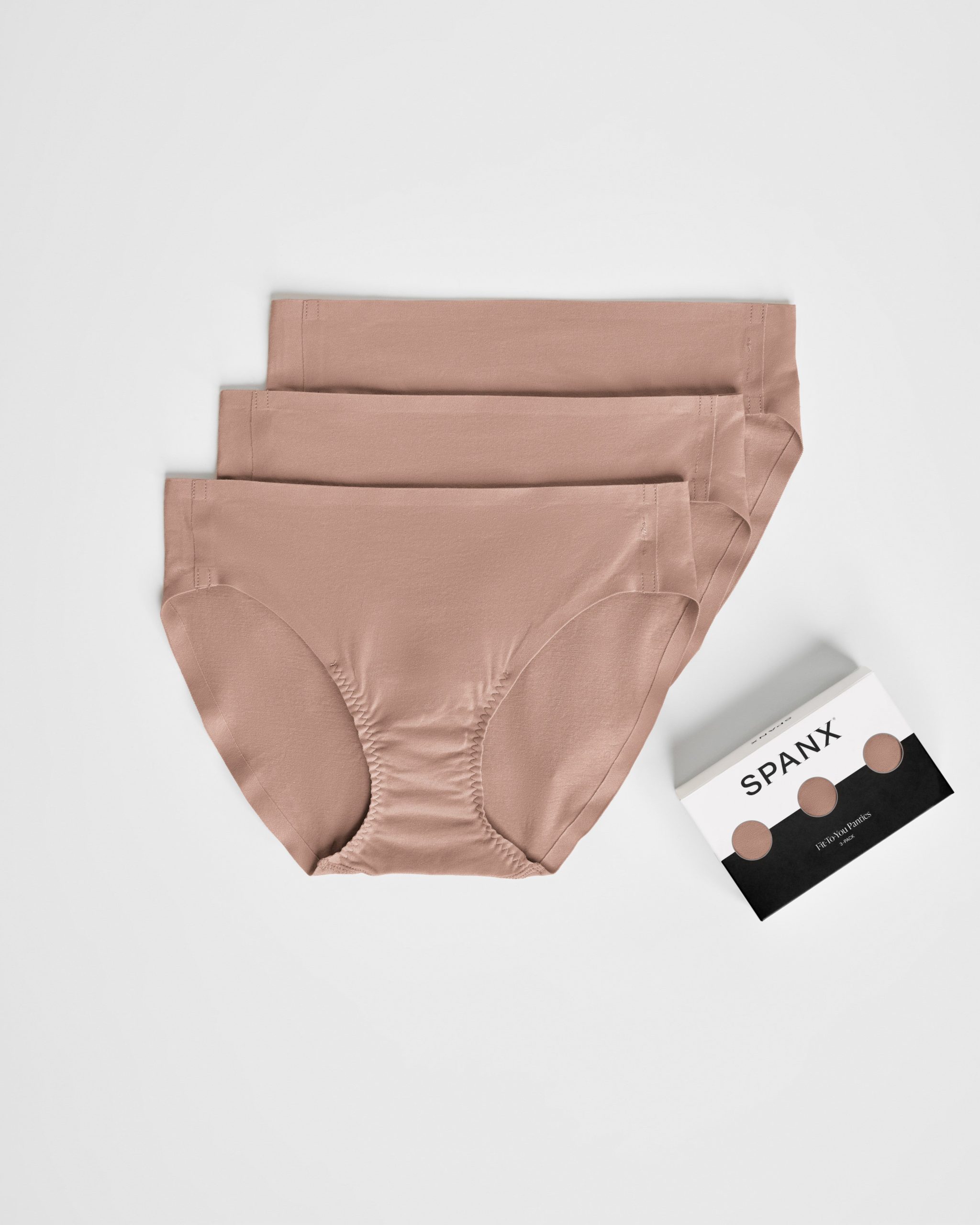 SPANXsmooth? Fit-To-You Bikini 3-Pack Box | Cafe Au Lait