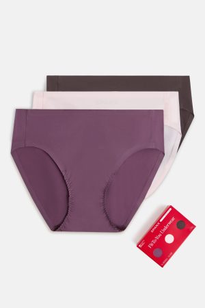 SPANXsmooth? Fit-To-You Bikini 3-Pack Box | Prune/Rosebud/Dark Cacao
