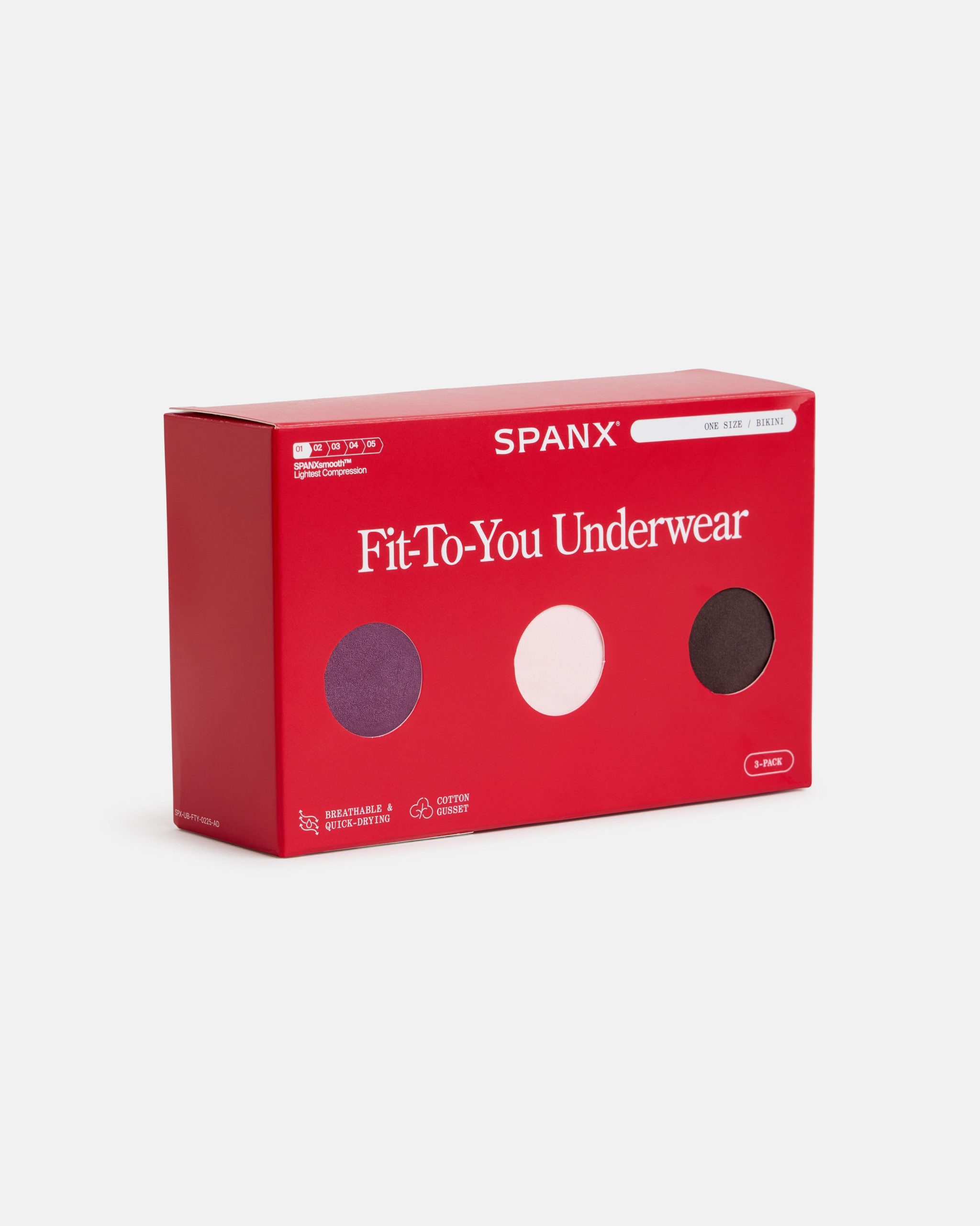 SPANXsmooth? Fit-To-You Bikini 3-Pack Box | Prune/Rosebud/Dark Cacao - Image 2