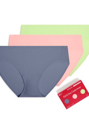 SPANXsmooth? Fit-To-You Bikini 3-Pack Box | Rain/Begonia/Zest