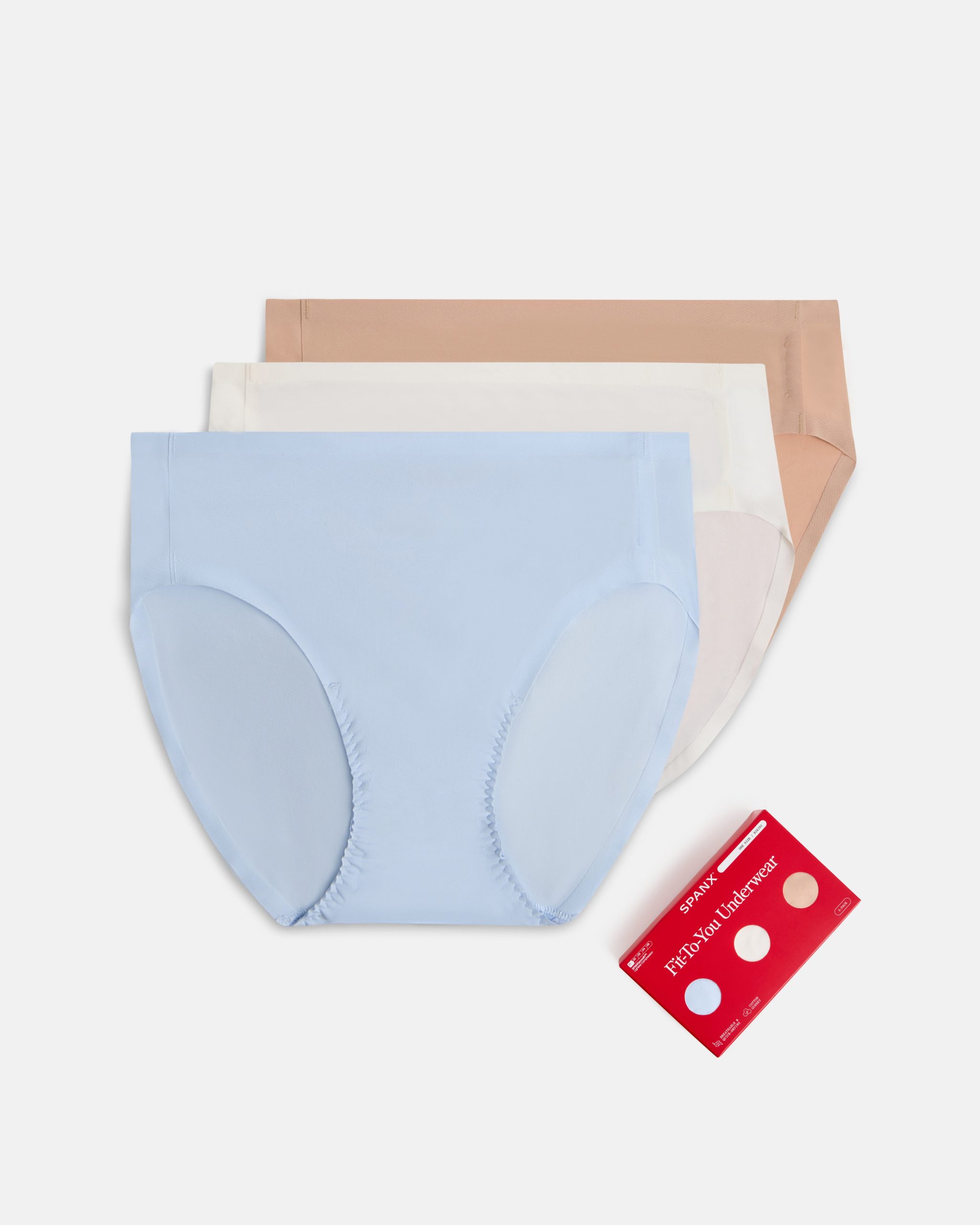 SPANXsmooth® Fit-To-You Bikini 3-Pack Box | Summit/Powder/Frappe