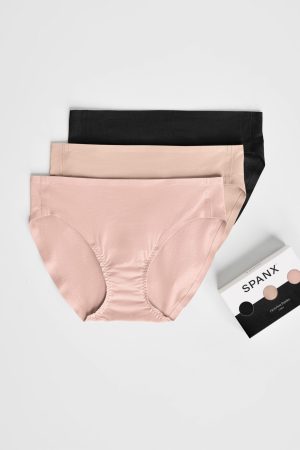 SPANXsmooth? Fit-To-You Bikini 3-Pack Box | Very Black/Naked 2.0/Vintage Rose