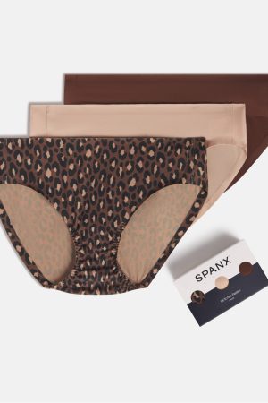 SPANXsmooth? Fit-To-You Bikini 3-Pack Box | Iconic Leopard/Naked 2.0/Espresso
