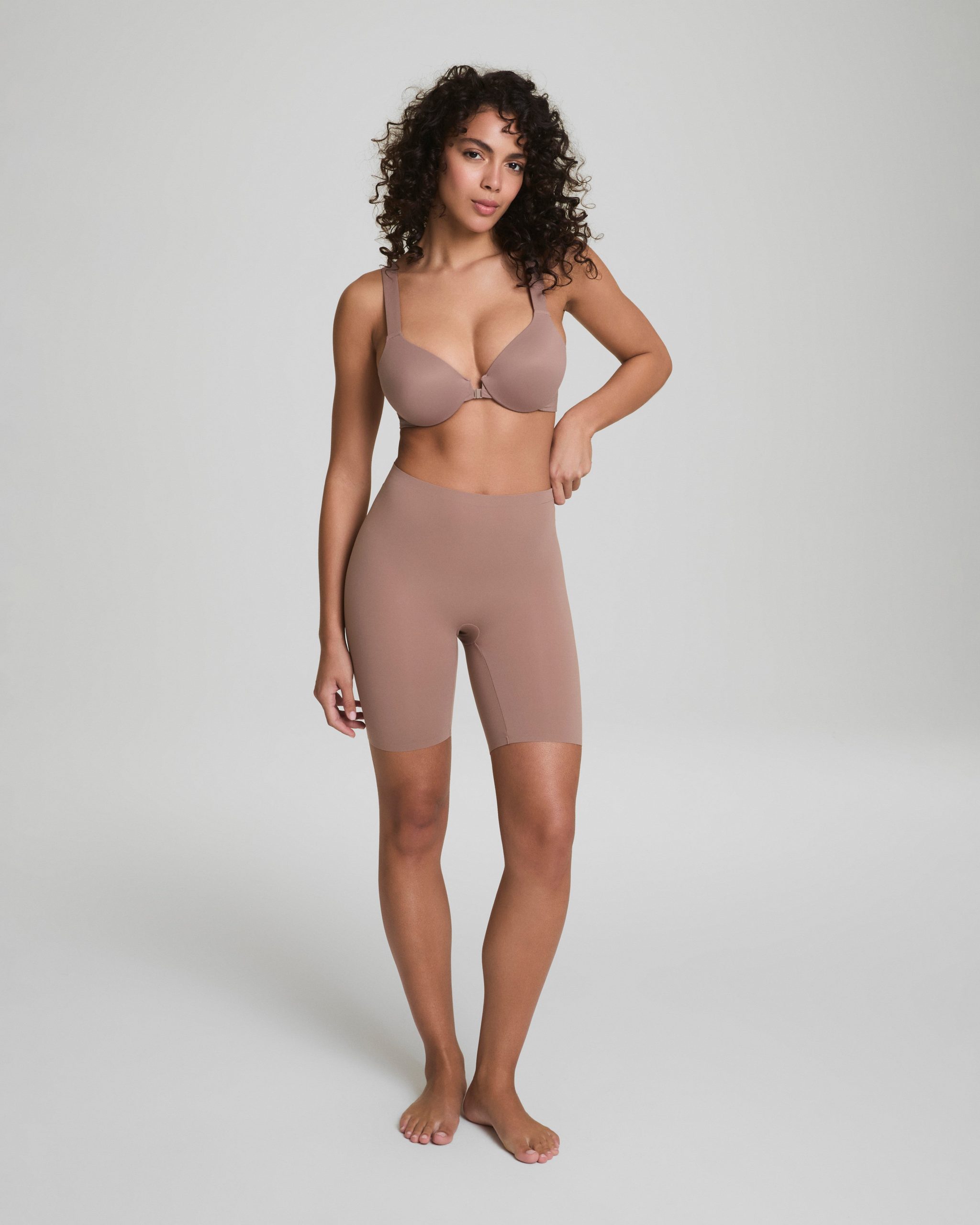 SPANXsmooth? Fit-To-You Mid-Thigh Short | Cafe Au Lait - Image 4