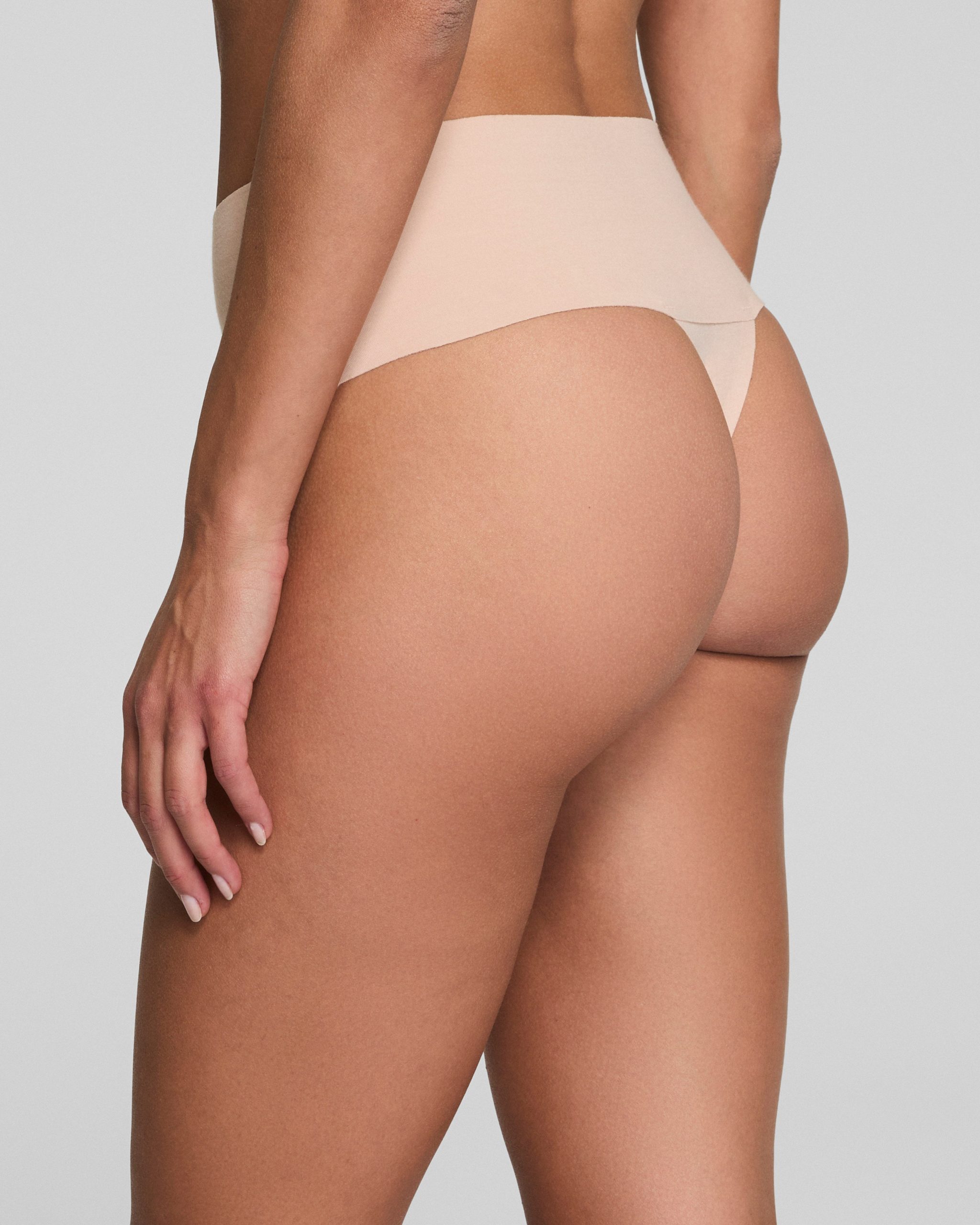 SPANXsupersmooth? Undie-tectable? Supima? Cotton Thong | Soft Nude - Image 2