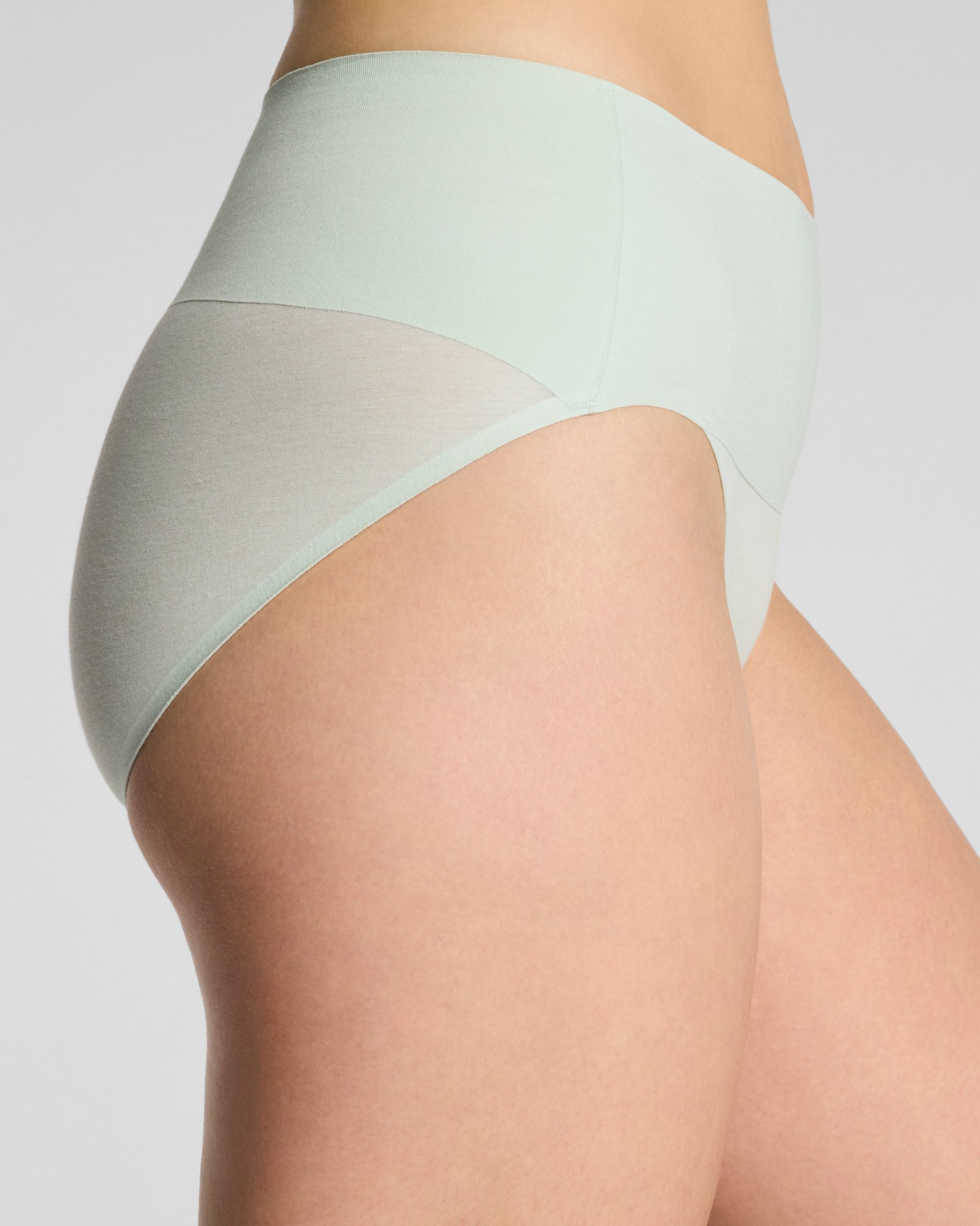 SPANXsupersmooth? Undie-tectable? Supima? Cotton Hi-Leg Brief | Sea Glass - Image 3