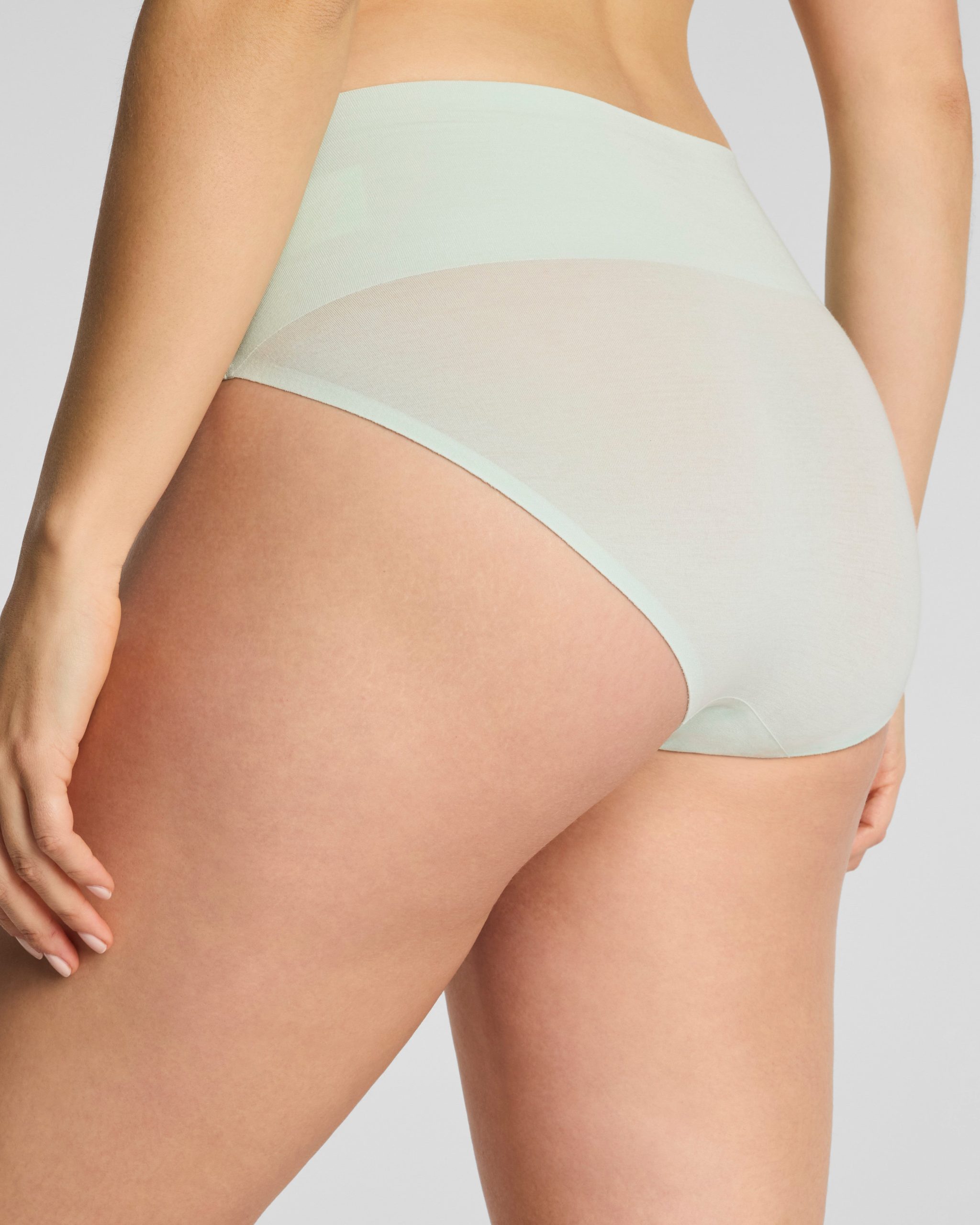 SPANXsupersmooth? Undie-tectable? Supima? Cotton Hi-Leg Brief | Sea Glass - Image 2