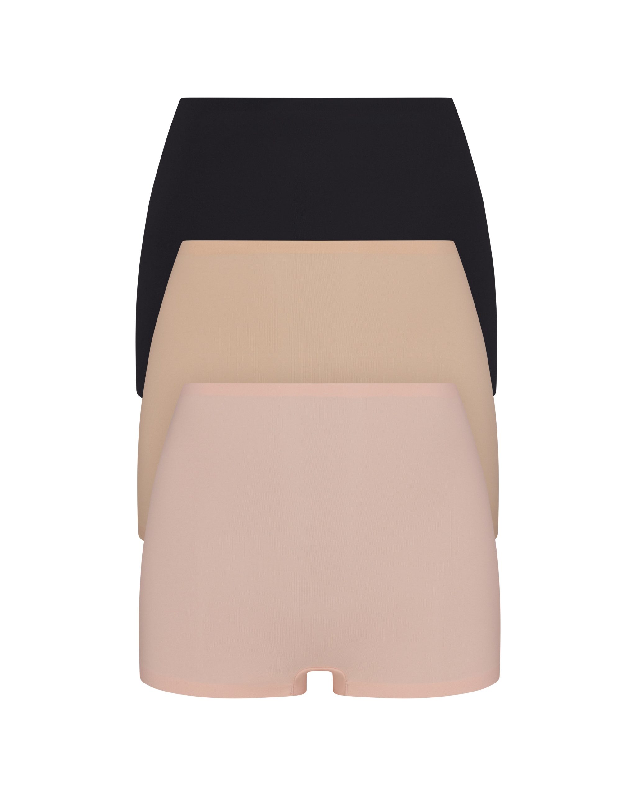 SPANXsmooth? Fit-To-You Boyshort 3-Pack Box | Very Black/Toasted Oatmeal/Vintage Rose