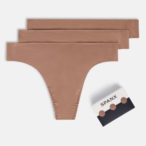 SPANXsmooth?  Fit-To-You Supima? Cotton Thong 3-Pack | Cafe Au Lait