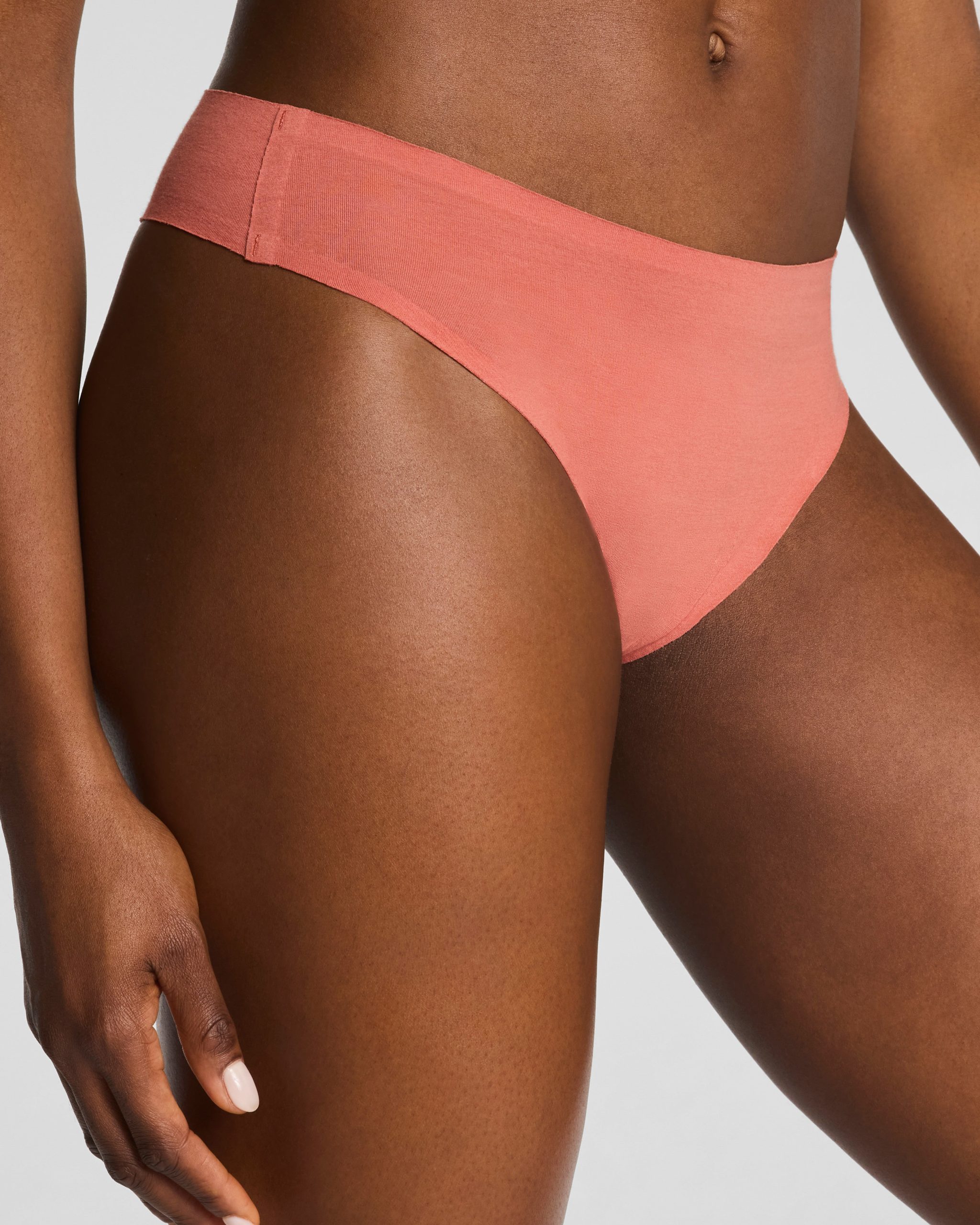 SPANXsmooth? Fit-To-You Supima? Cotton Thong 3-Pack Box | Summit/Clay/Timeless Navy - Image 5