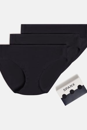 SPANXsmooth? Fit-To-You Supima? Cotton Bikini 3-Pack | Very Black