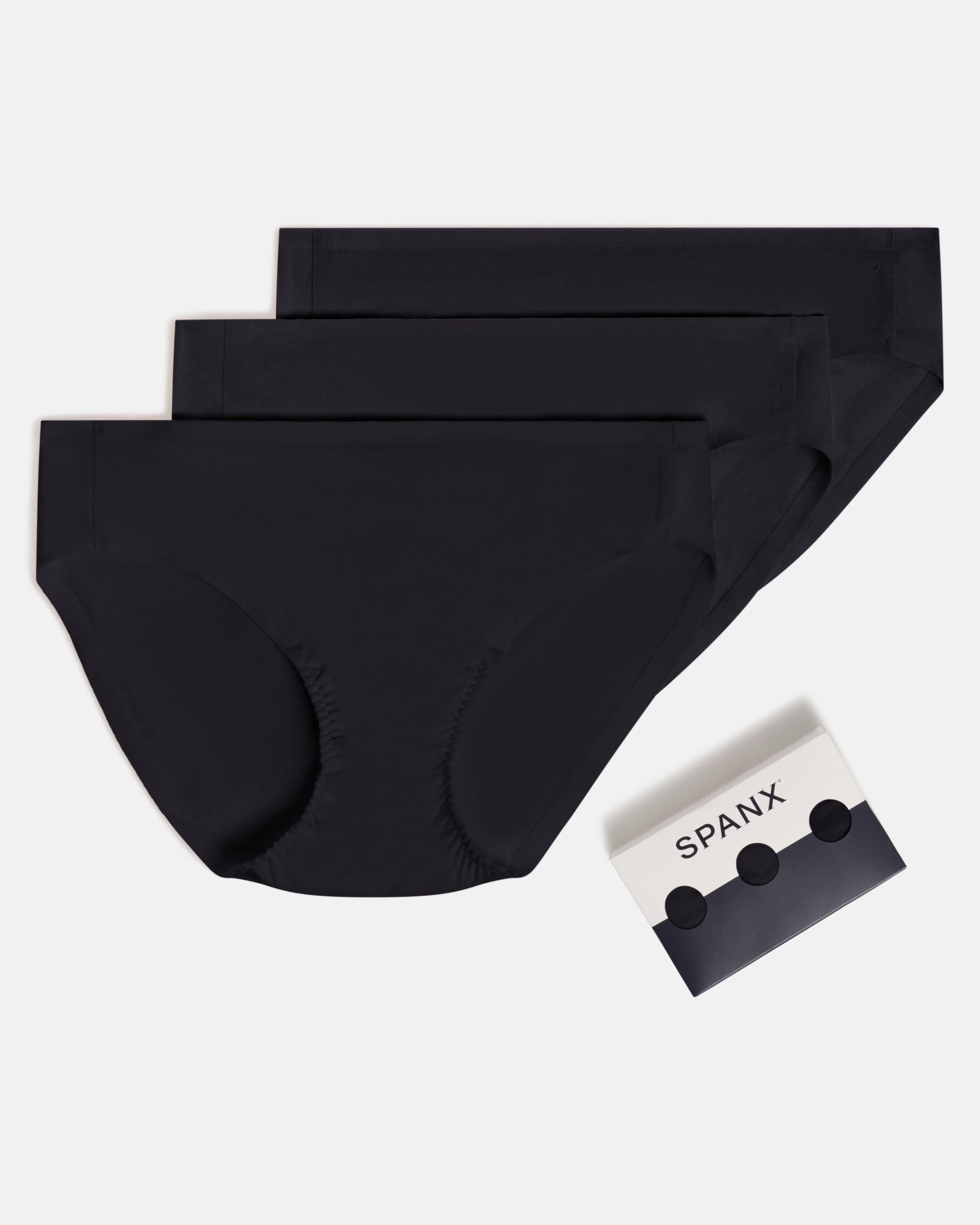 SPANXsmooth? Fit-To-You Supima? Cotton Bikini 3-Pack | Very Black