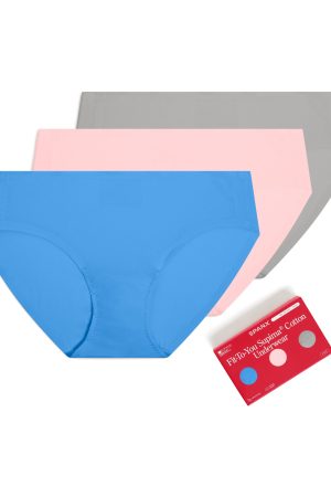 SPANXsmooth? Fit-To-You Supima? Cotton Bikini 3-Pack | Aster/Rosebud/Basalt