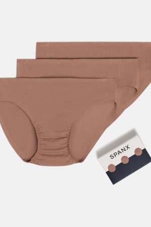 SPANXsmooth? Fit-To-You Supima? Cotton Bikini 3-Pack | Cafe Au Lait