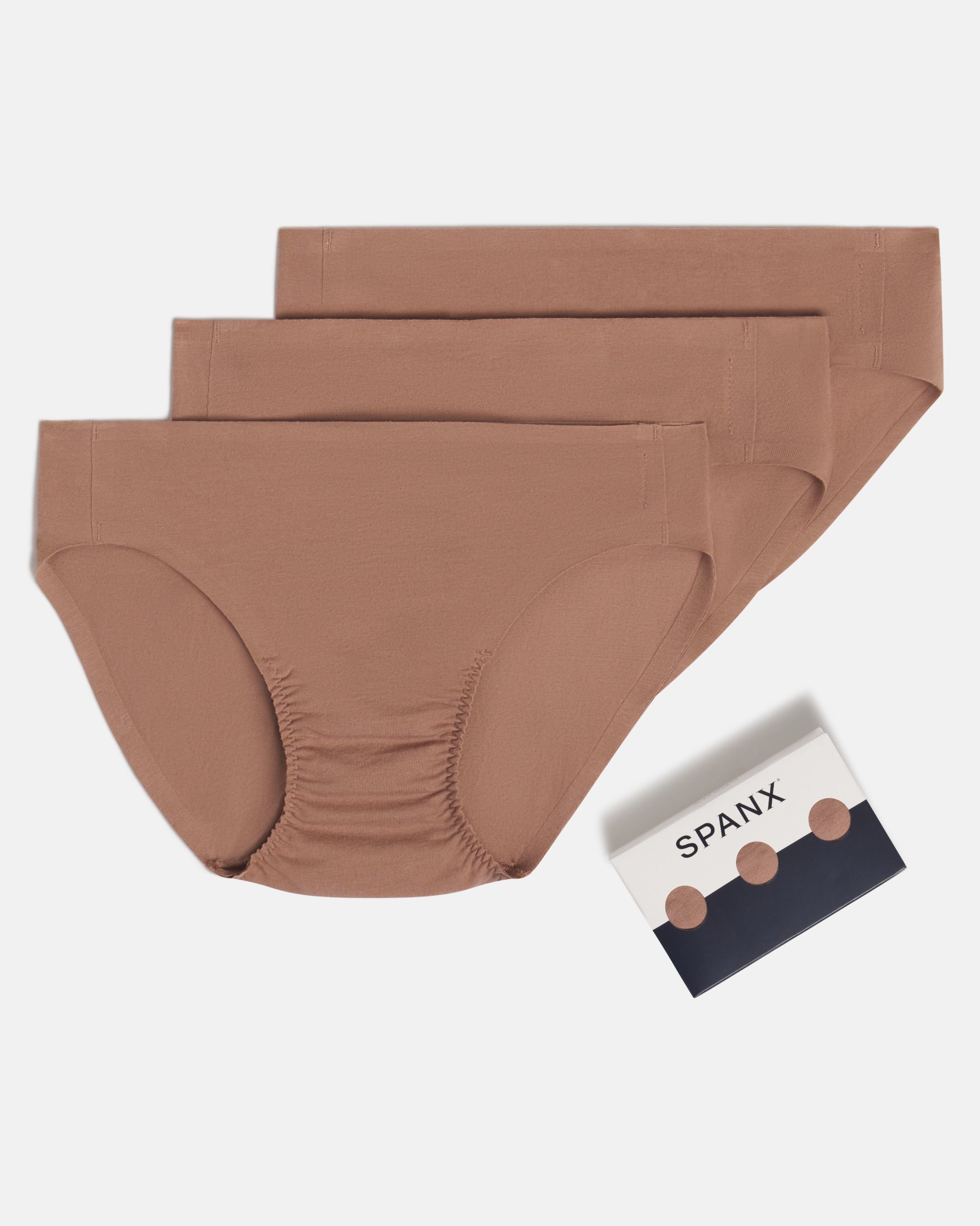 SPANXsmooth? Fit-To-You Supima? Cotton Bikini 3-Pack | Cafe Au Lait