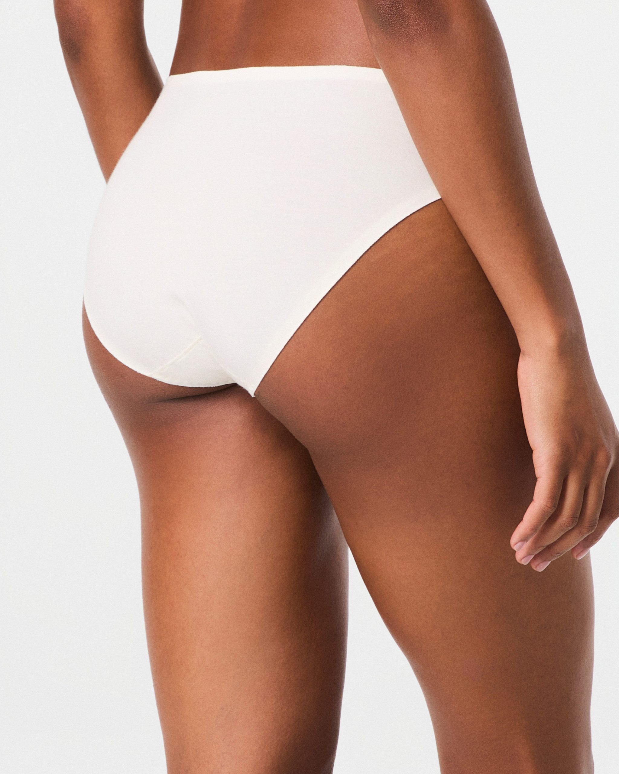SPANXsmooth? Fit-To-You Supima? Cotton Bikini 3-Pack | Powder/Toasted Oatmeal/Very Black - Image 3