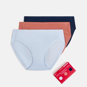 SPANXsmooth?  Fit-To-You Supima? Cotton Bikini 3-Pack | Summit/Clay/Timeless Navy