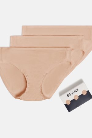 SPANXsmooth? Fit-To-You Supima? Cotton Bikini 3-Pack | Toasted Oatmeal