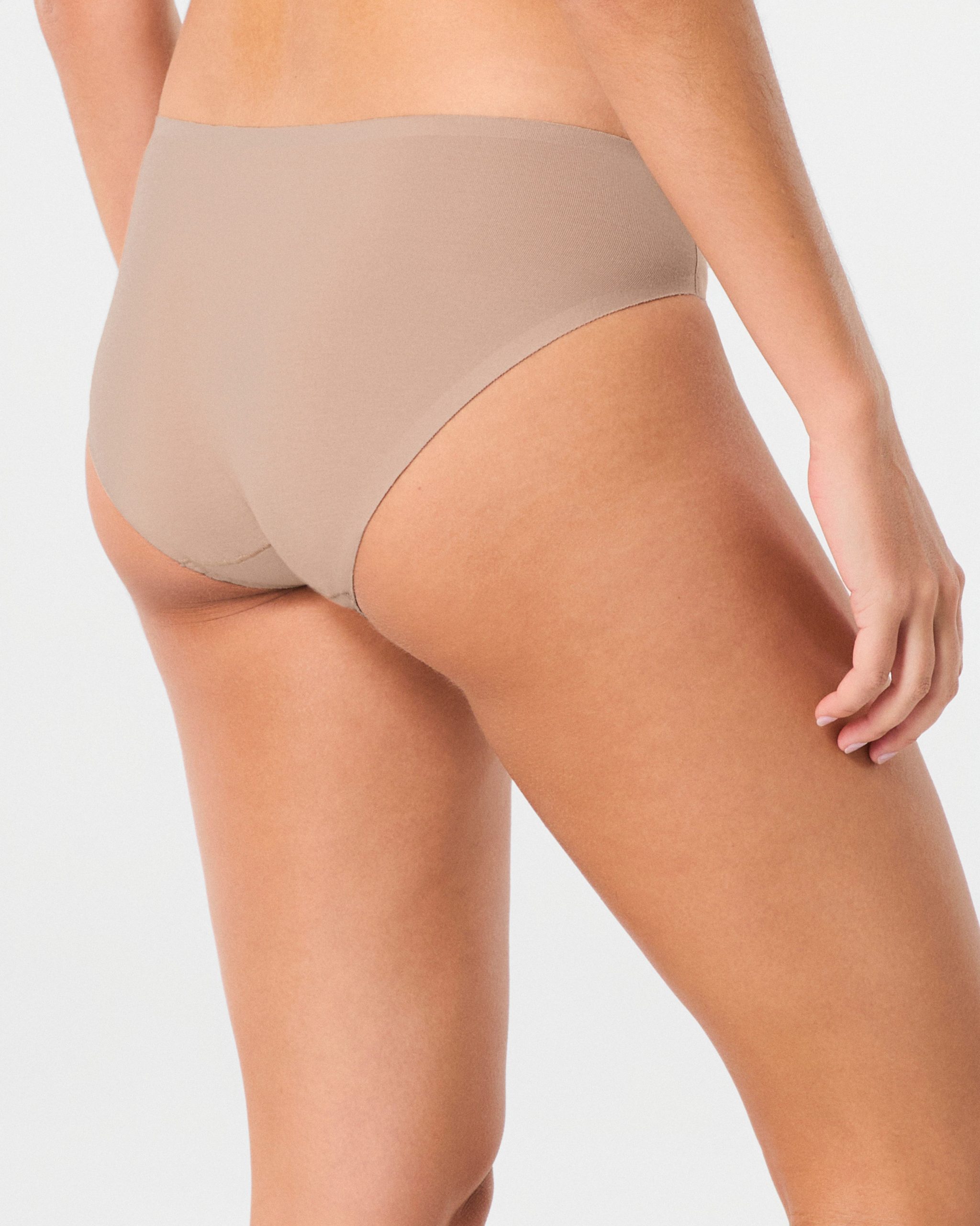 SPANXsmooth? Fit-To-You Supima? Cotton Bikini 3-Pack | Powder/Toasted Oatmeal/Very Black - Image 5