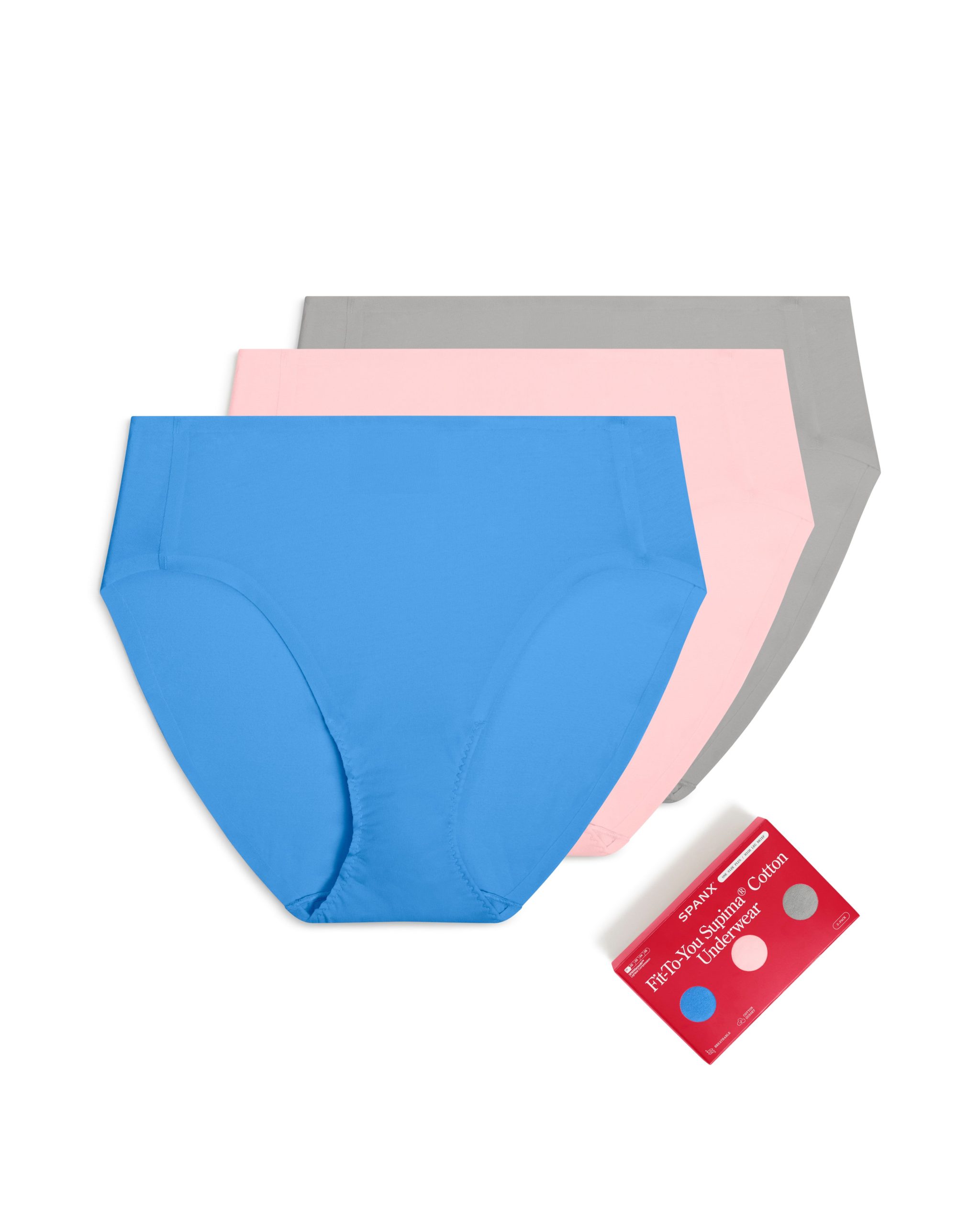 SPANXsmooth? Fit-To-You Supima? Cotton Brief 3-Pack | Aster/Rosebud/Basalt